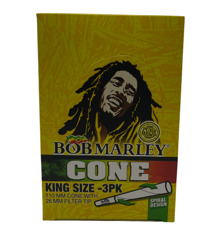 BOB MARLEY CONE KING SIZE - 3 PACK  33 PACK