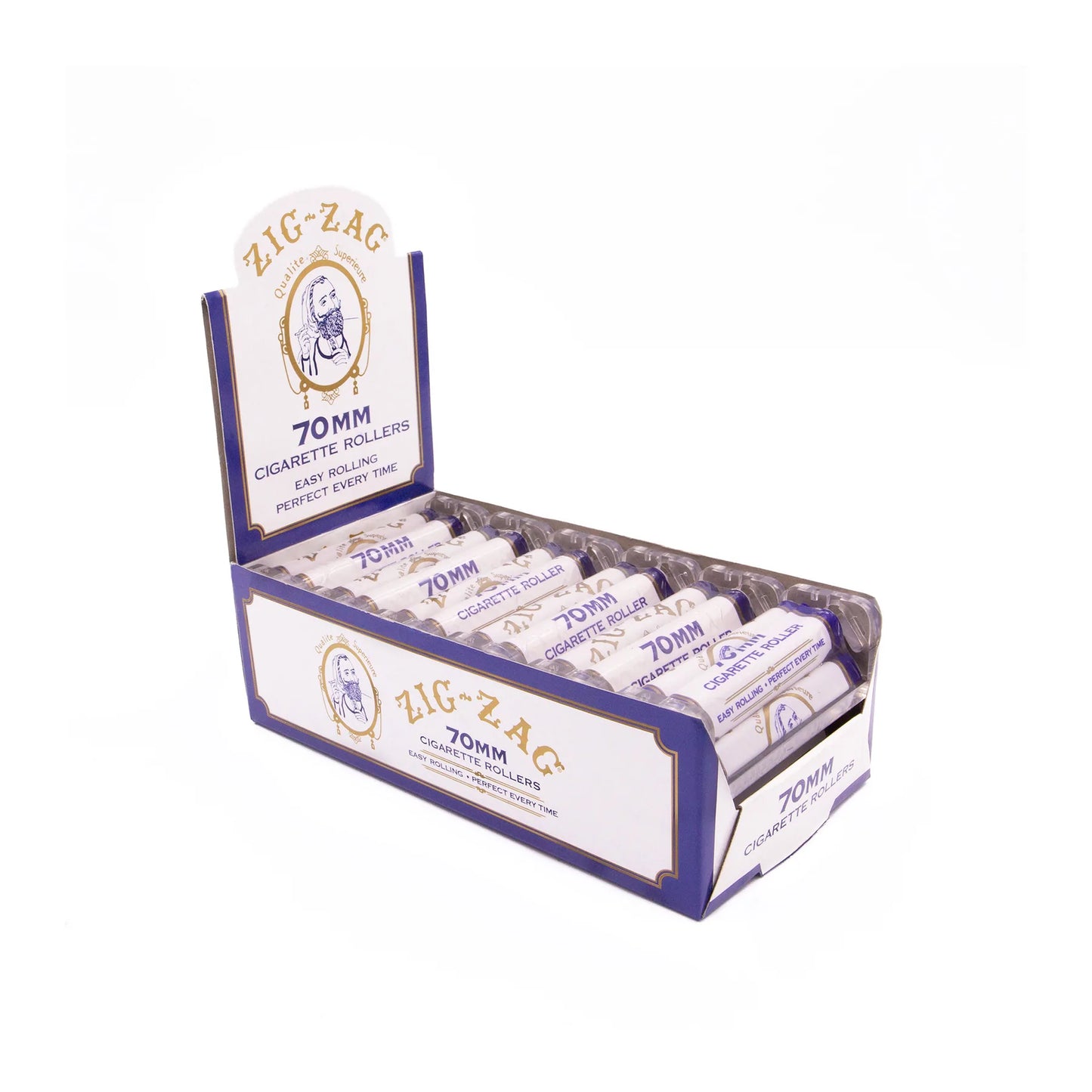 ZIG -ZAG 70 MM CIGARETTE ROLLERS  WHITE