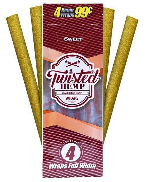 TWISTED HEMP WRAPS SWEET 15PK