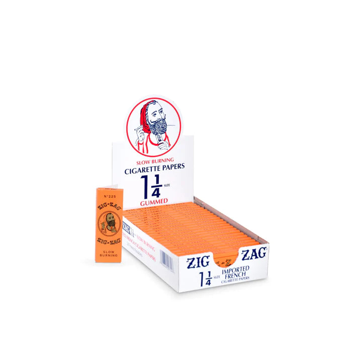 ZIG ZAG FRENCH ORANGE SLOW BURNING 1 -1/4  24 PACK