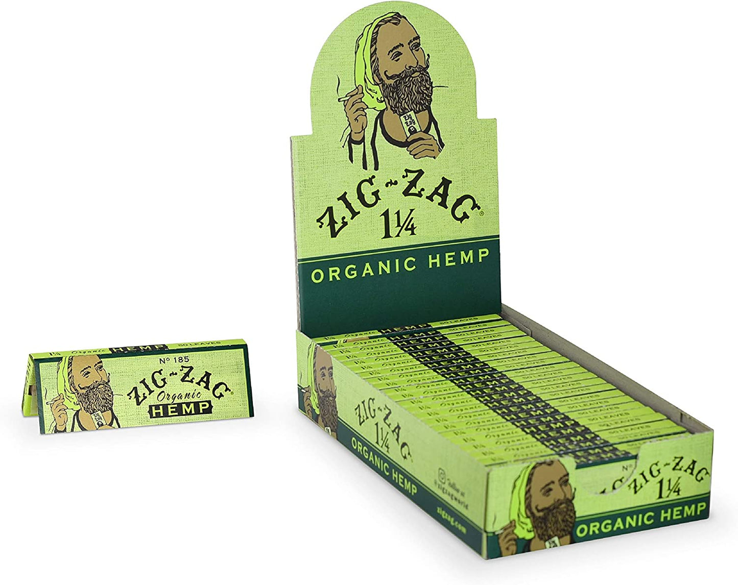 ZIG ZAG ORGANIC HEMP 1-1/4 24 PACK