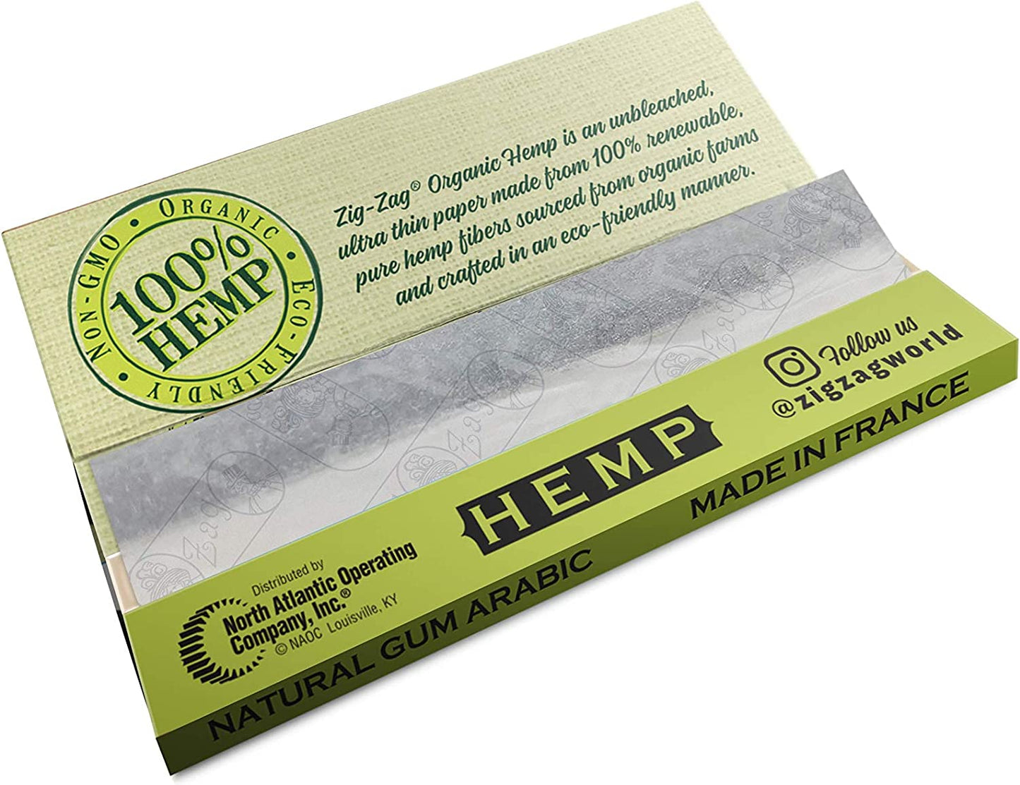 ZIG ZAG ORGANIC HEMP 1-1/4 24 PACK