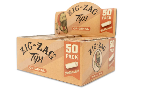 ZIG-ZAG UNBLEACHED TIPS 50 PACK