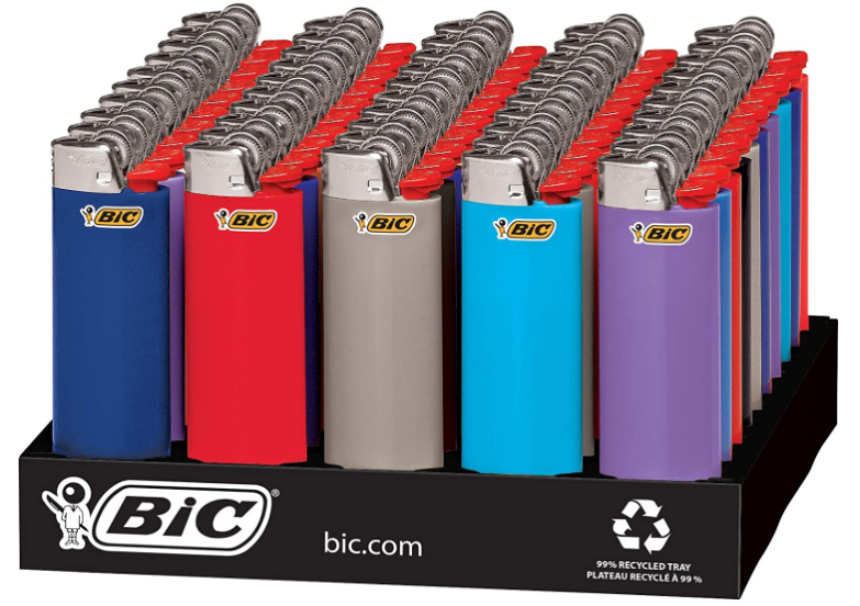 BIC CLASSIC LIGHTERS 50-COUNT TRAY