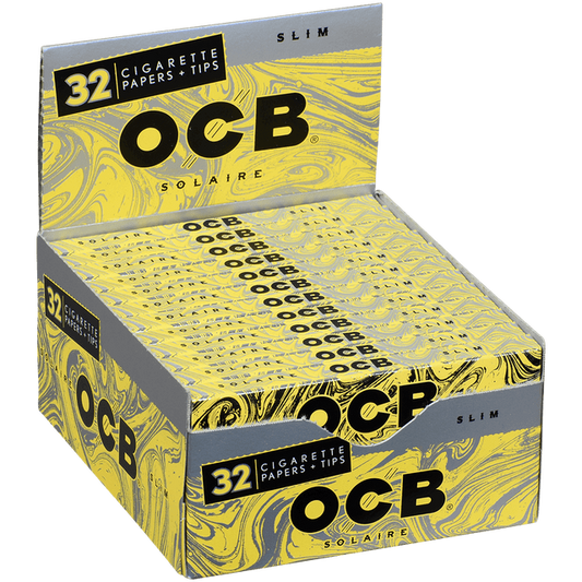 OCB SOLAIRE SLIM + TIPS 32 PACK