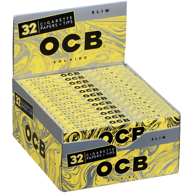 OCB SOLAIRE SLIM + TIPS 32 PACK