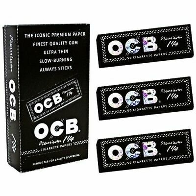 OCB SLOW BURN BLACK 1-1/4 24 PACK