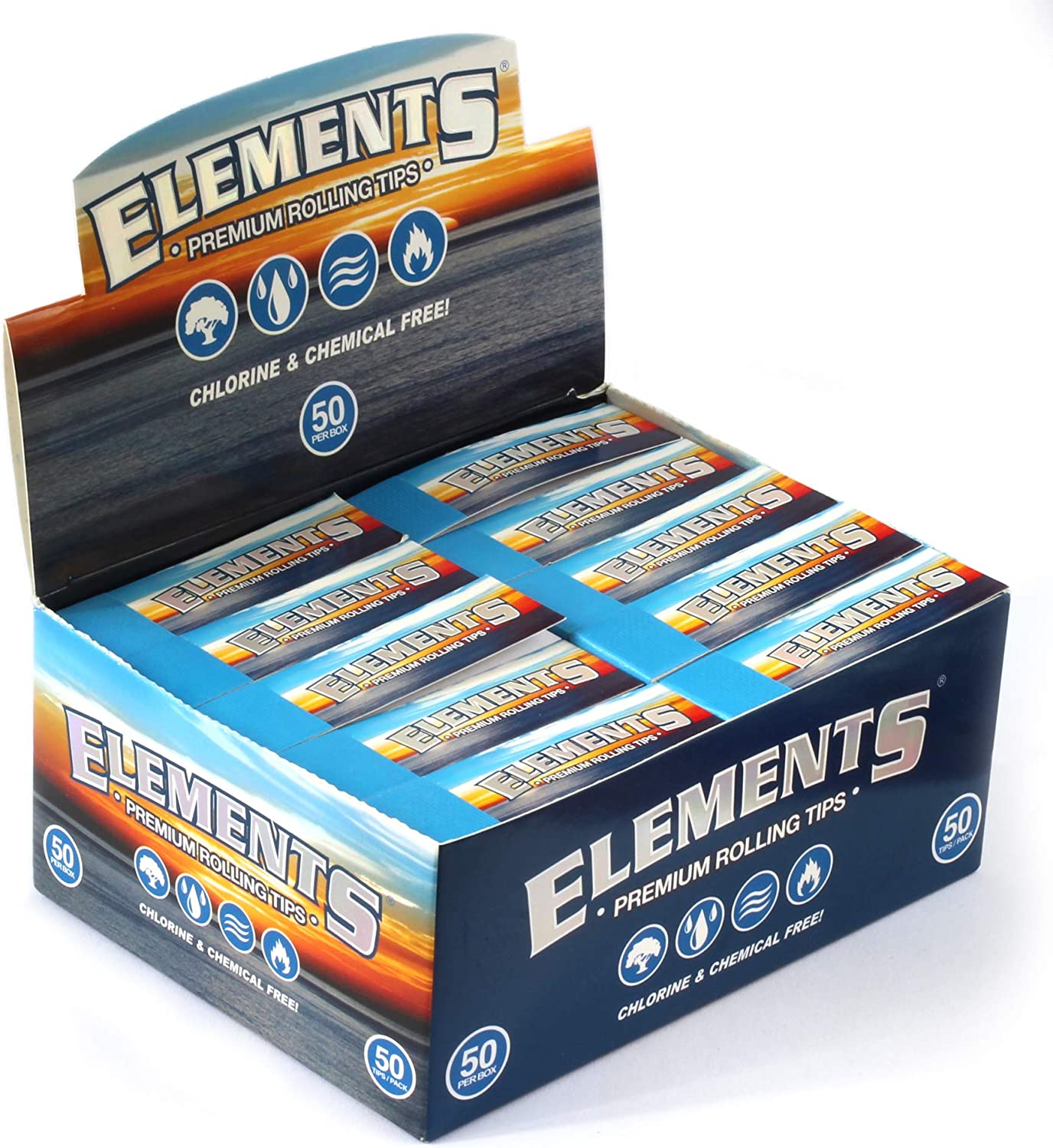 ELEMENTS TIP PERFORATED 50 PACK