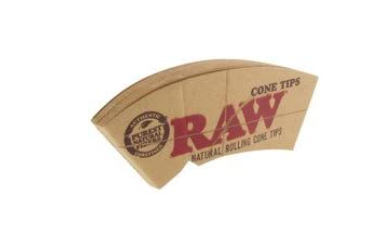 RAW CONE TIPS PERFECTO 24 PER BOX 32 TIPS PER BOOKLET