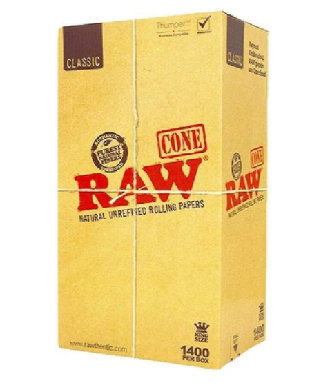 RAW CONE  CLASSIC BULK 1400 PER BOX
