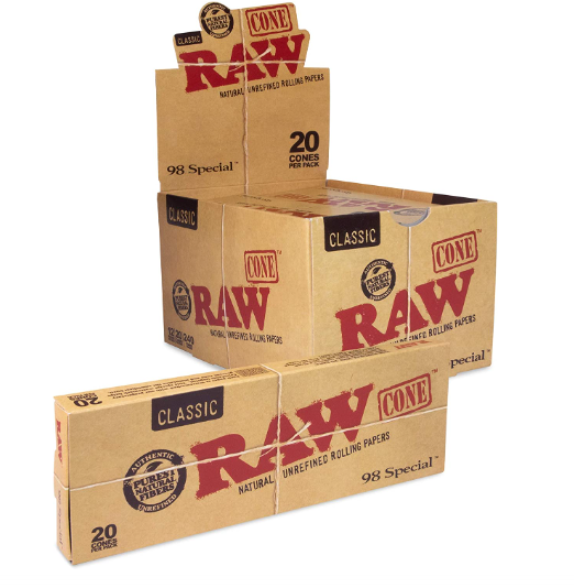 RAW CONE CLASSIC 98 SPECIAL 20 CONES PER PACK