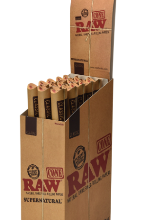 RAW CLASSIC CONES SUPERNATURAL 15 PACKS PER BOX