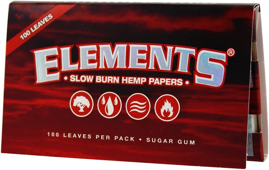 ELEMENTS RED SINGLE WIDE DOUBLE PACK 25CT