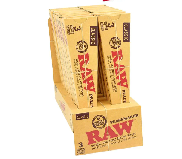 RAW CONE PEACEMAKER 18 PACKS PER BOX