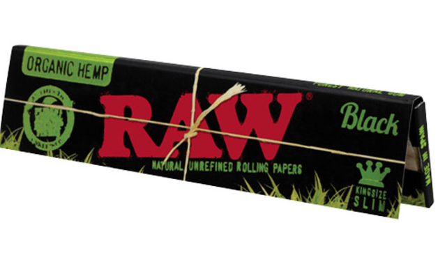 RAW BLACK KINGSIZE ORGANIC SLIM 50 PACK