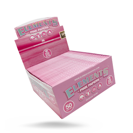 ELEMENTS PINK PAPERS KING SIZE SLIM  50 PACK
