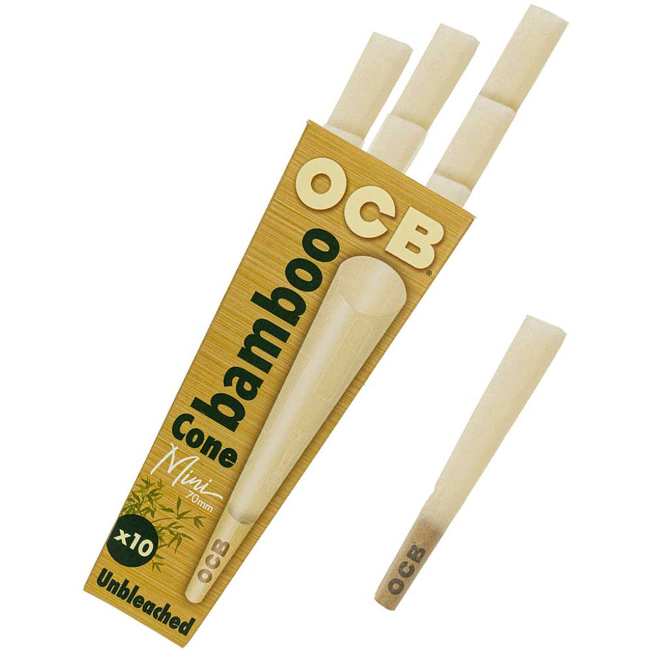 OCB BAMBOO CONE MINI 10 CONES PER PACK ,32 PACKS PER BOX