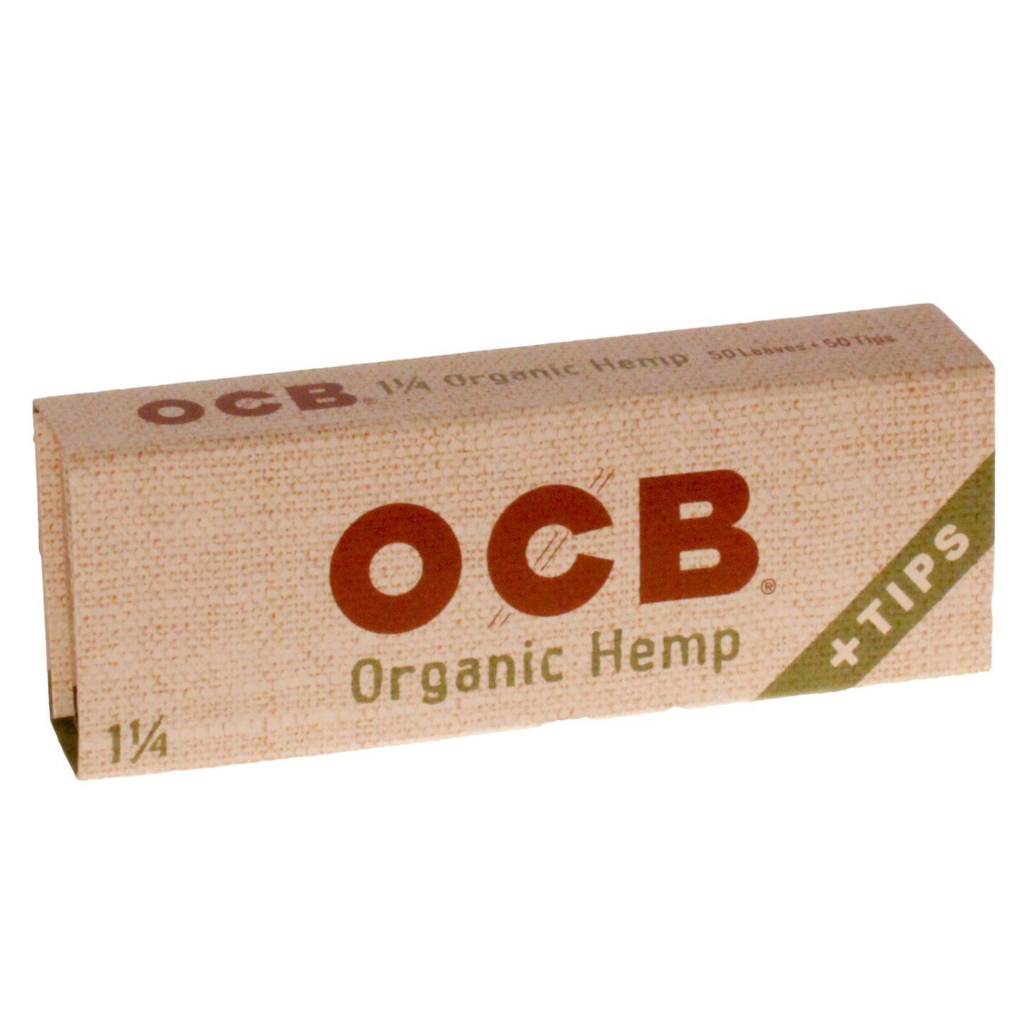 OCB ORGANIC HEMP 1-1/4 + TIPS
