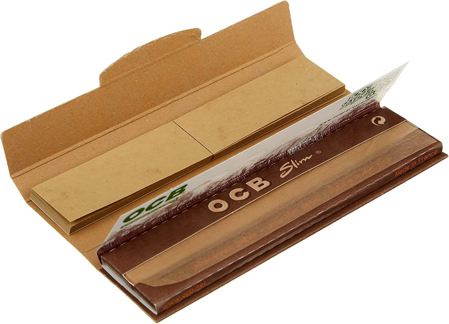 OCB VIRGIN UNBLEACHED SLIM WITH TIPS