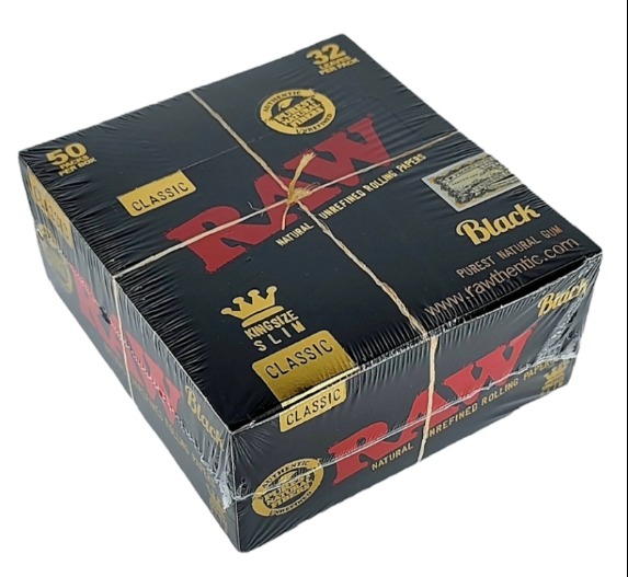 RAW CLASSIC BLACK KING SIZE SLIM
