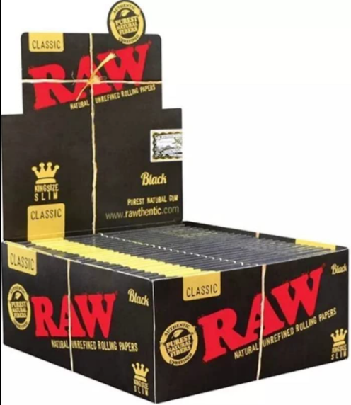 RAW CLASSIC BLACK KING SIZE SLIM