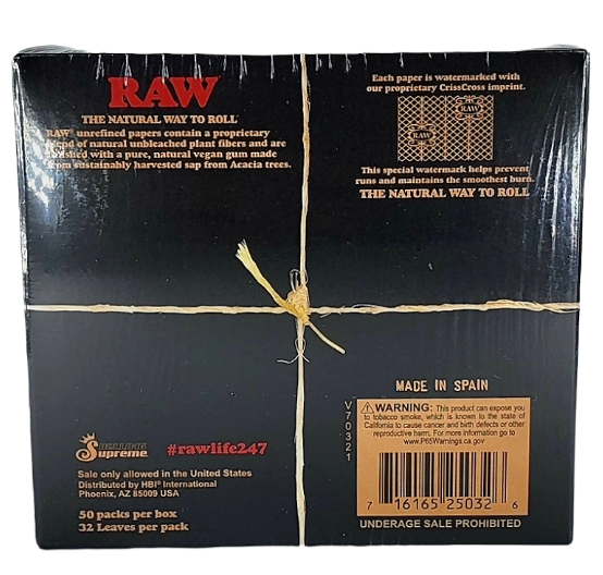 RAW CLASSIC BLACK KING SIZE SLIM