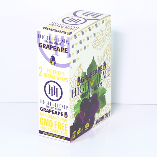 High Hemp Organic Wraps GrapeApe 25 Pack Per Box