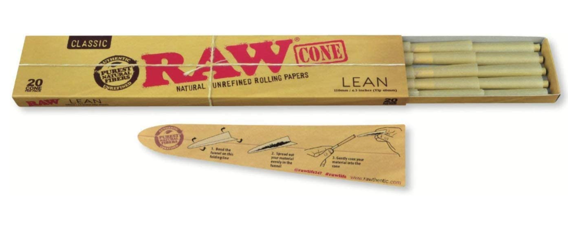 RAW CLASSIC PREROLL CONE KING SIZE  20CONES PER PACK