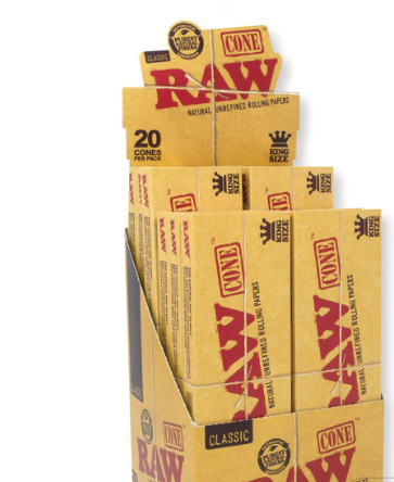 RAW CLASSIC PREROLL CONE KING SIZE 20CONES PER PACK