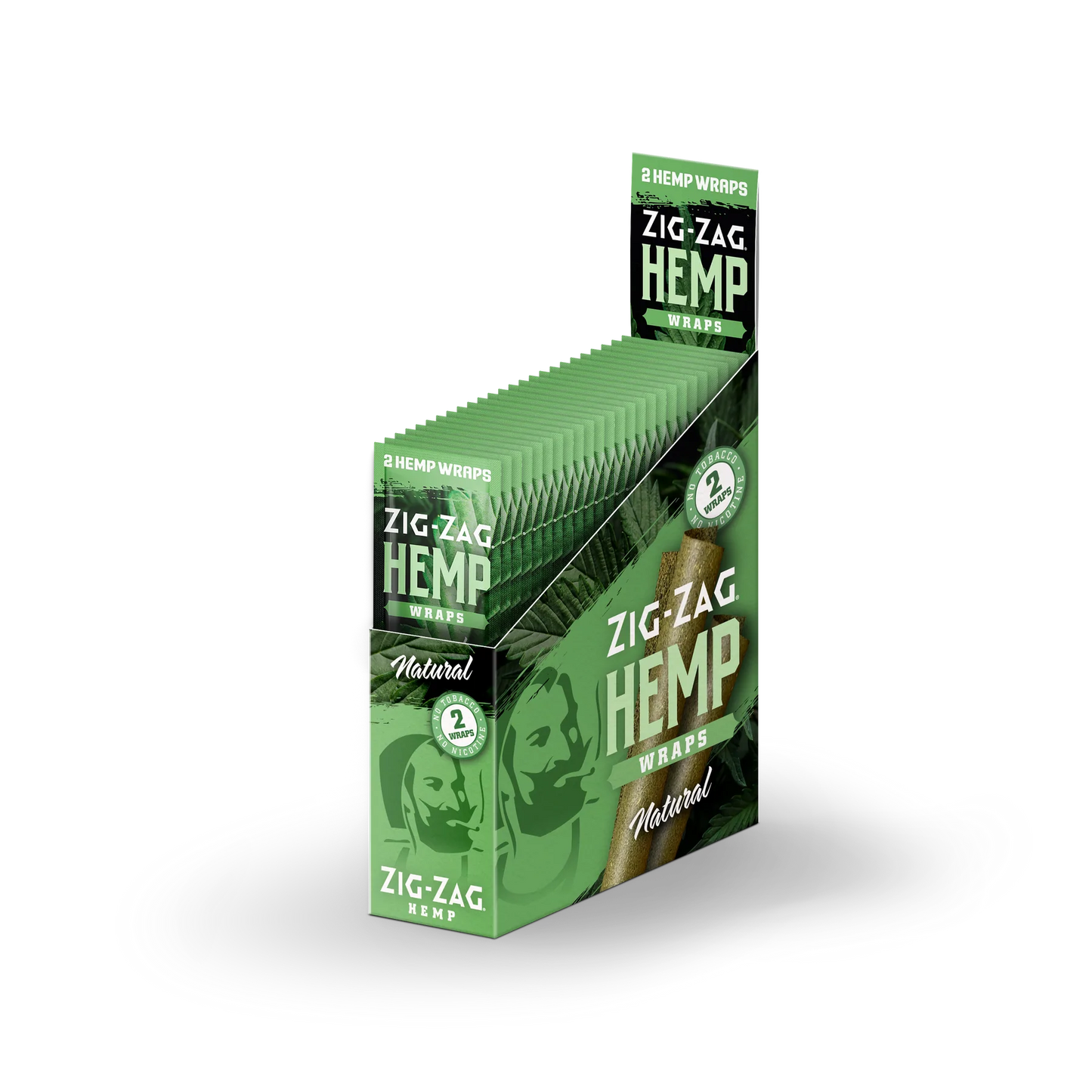ZIG-ZAG Hemp Wraps Natural 25 Pouches