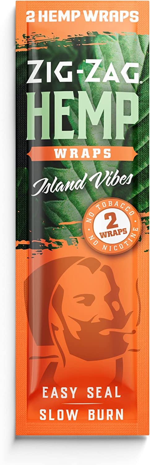 ZIG-ZAG Hemp Wraps Island vibes 25 Pouches