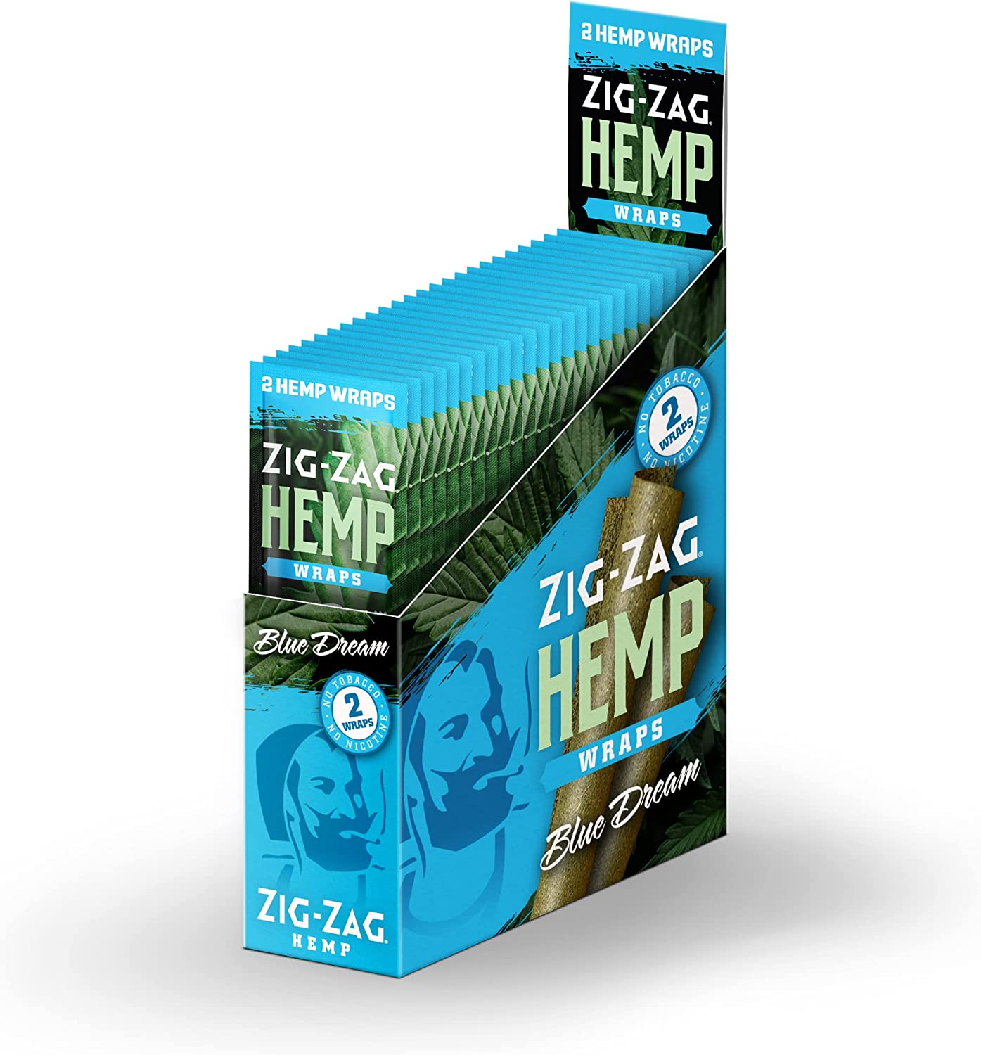 ZIG-ZAG Hemp Wraps Blue Dream 25 Pouches