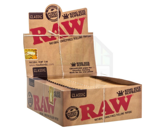 RAW CLASSIC  KINGSUPREME 24 PACK PER BOX