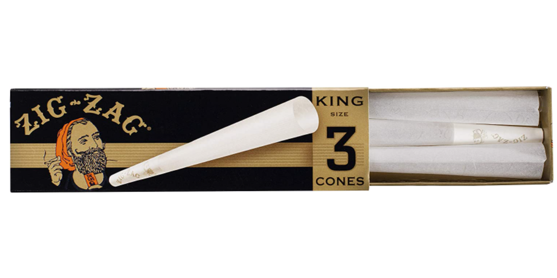 ZIG-ZAG CONE BROWN KING ULTRA THIN 24 PACK