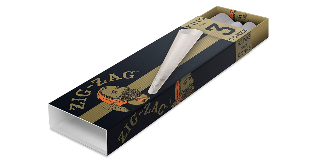 ZIG-ZAG CONE BROWN KING ULTRA THIN 24 PACK