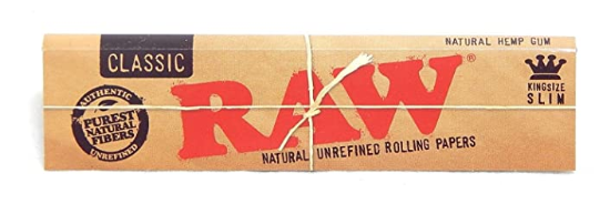 RAW CLASSIC KINGSLIM 50 PACKS PER BOX