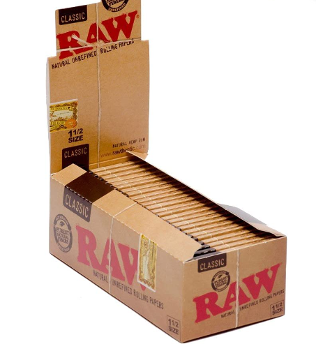 RAW CLASSIC PAPER  1 1/2 SIZE 25PACK