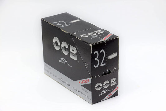 OCB SLIM KING PAPER WITH TIPS  32 PACK