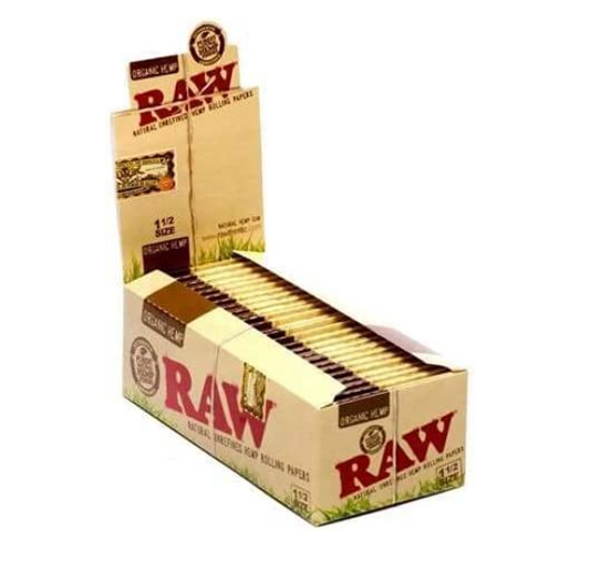 RAW ORGANIC PAPER 1-1/2   25 PER BOX