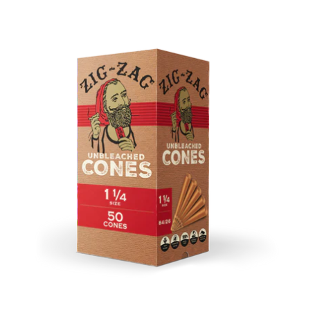 ZIG-ZAG UNBLEACHED CONES 1-1/4 50 CONES