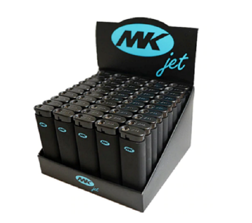 MK JET WINDPROOF LIGHTERS BLACK 50CT