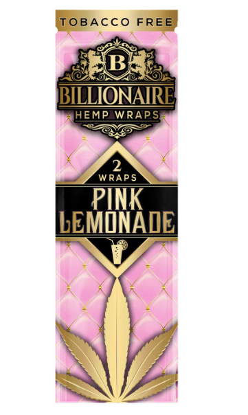 BILLIONAIRE HEMP WRAPS "PINK LEMONADE"25 PACKS