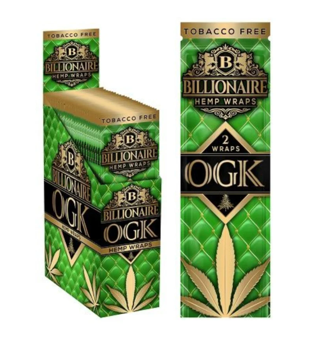BILLIONAIRE HEMP WRAPS "OGK" 25 PACKS