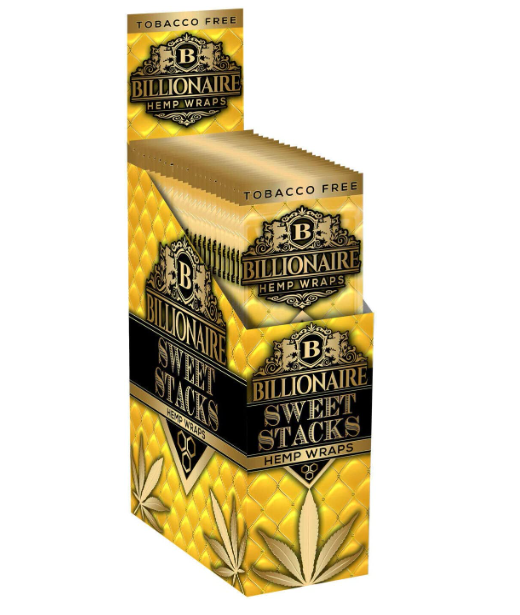 BILLIONAIRE "SWEET STACKS" HEMP WRAPS 25 PACKS
