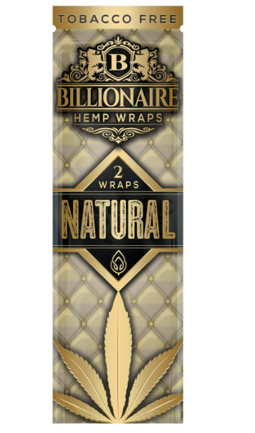 BILLIONAIRE HEMP WRAPS "NATURAL"25 PACKS