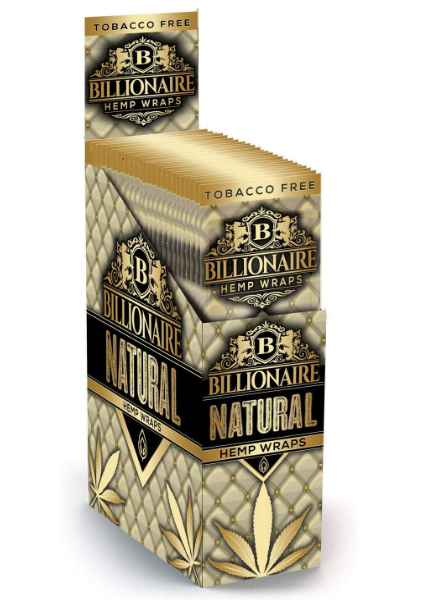 BILLIONAIRE HEMP WRAPS "NATURAL"25 PACKS