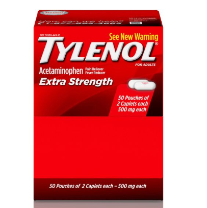 TYLENOL EXTRA STRENGTH  50CT