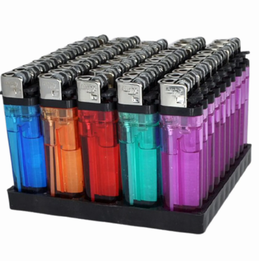 CLEAR LIGHTER 50CT- HERO
