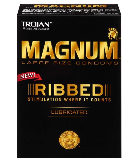 Trojan Condom Magnum Ribbed 6CT