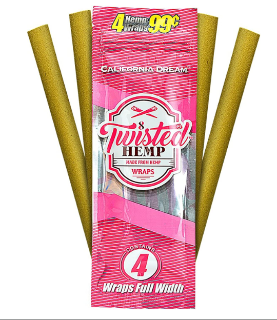 TWISTED HEMP WRAPS CALIFORNIA DREAM 15PK